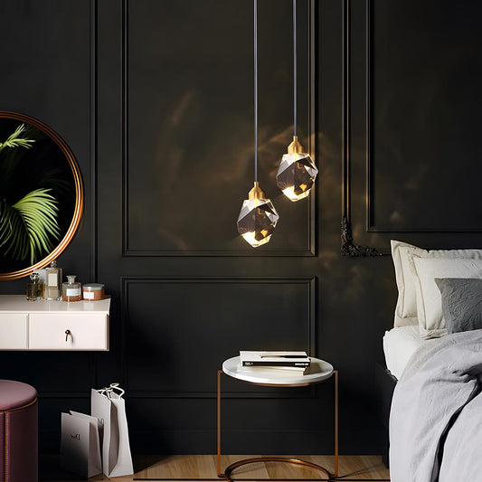 Modern Luxury Brass Crystal Pendant Lights