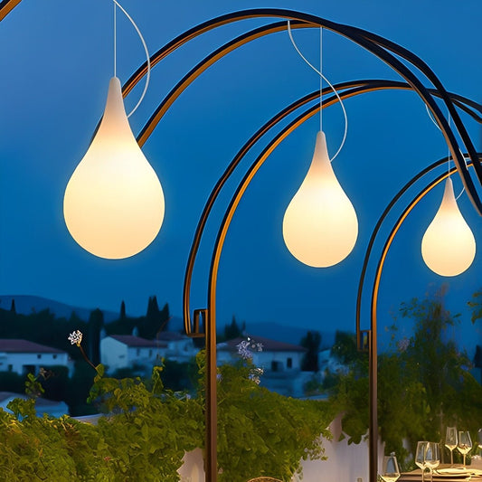Waterproof Water Drop Outdoor Hanging Light