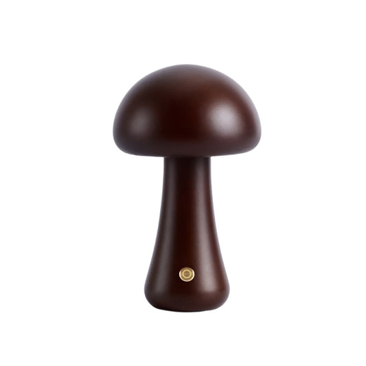 Brown mushroom-shaped object on a white background