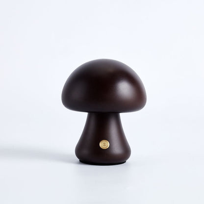 Mushroom-shaped lamp on a white background