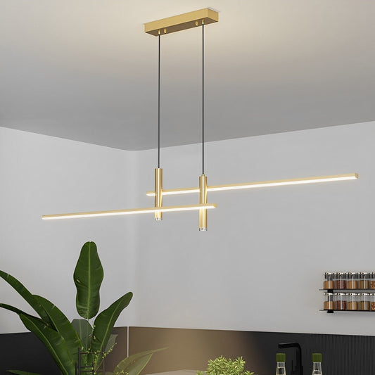 Modern MinimalistLED Long Strip Indoor Pendant Lights