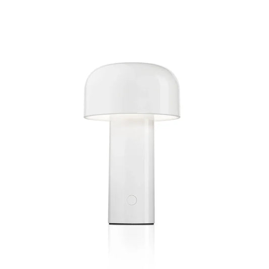 White portable lamp on a white background