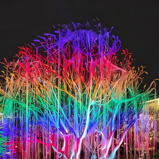 Outdoor Waterproof Rainbow RGB LED Spot Lights Landscape Trees Lights
