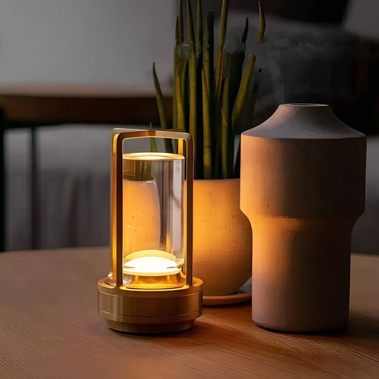 Portable Lantern Cordless Table Lamp USB Rechargeable Touch Dimming Night Lights