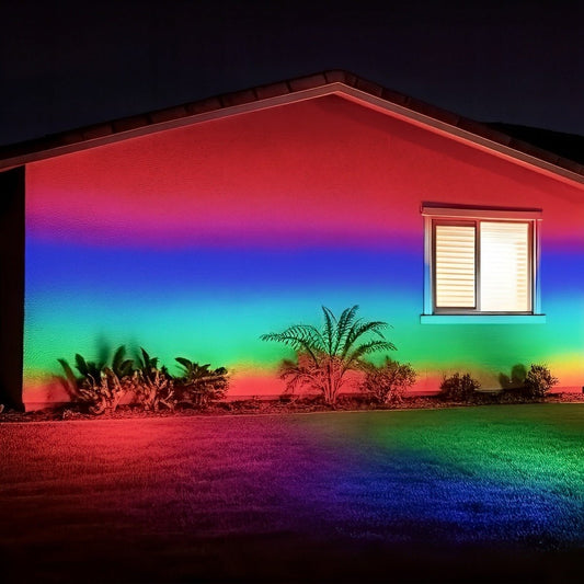 Colour-changing Outdoor Waterproof RGB LED Spot Light Landscape Tree Lighting With Remote Control