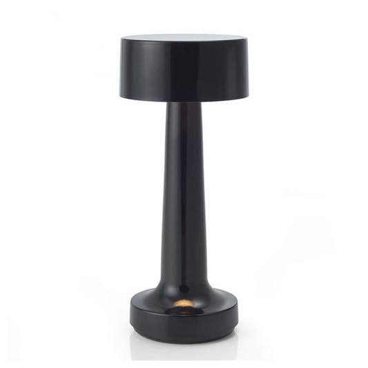 Black outdoor lamp on a white background
