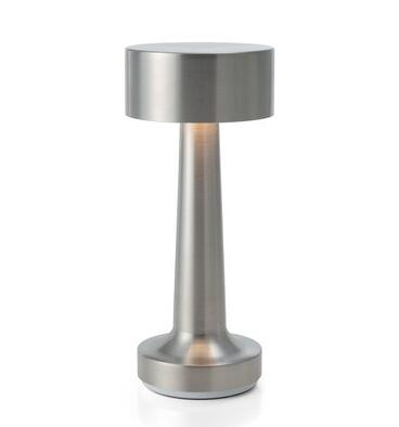 Silver outdoor lamp on a white background