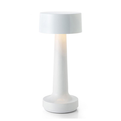 White table lamp on a white background