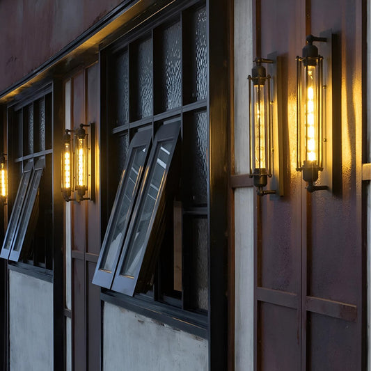 Vintage Industrial Iron Art LED Wall Sconces
